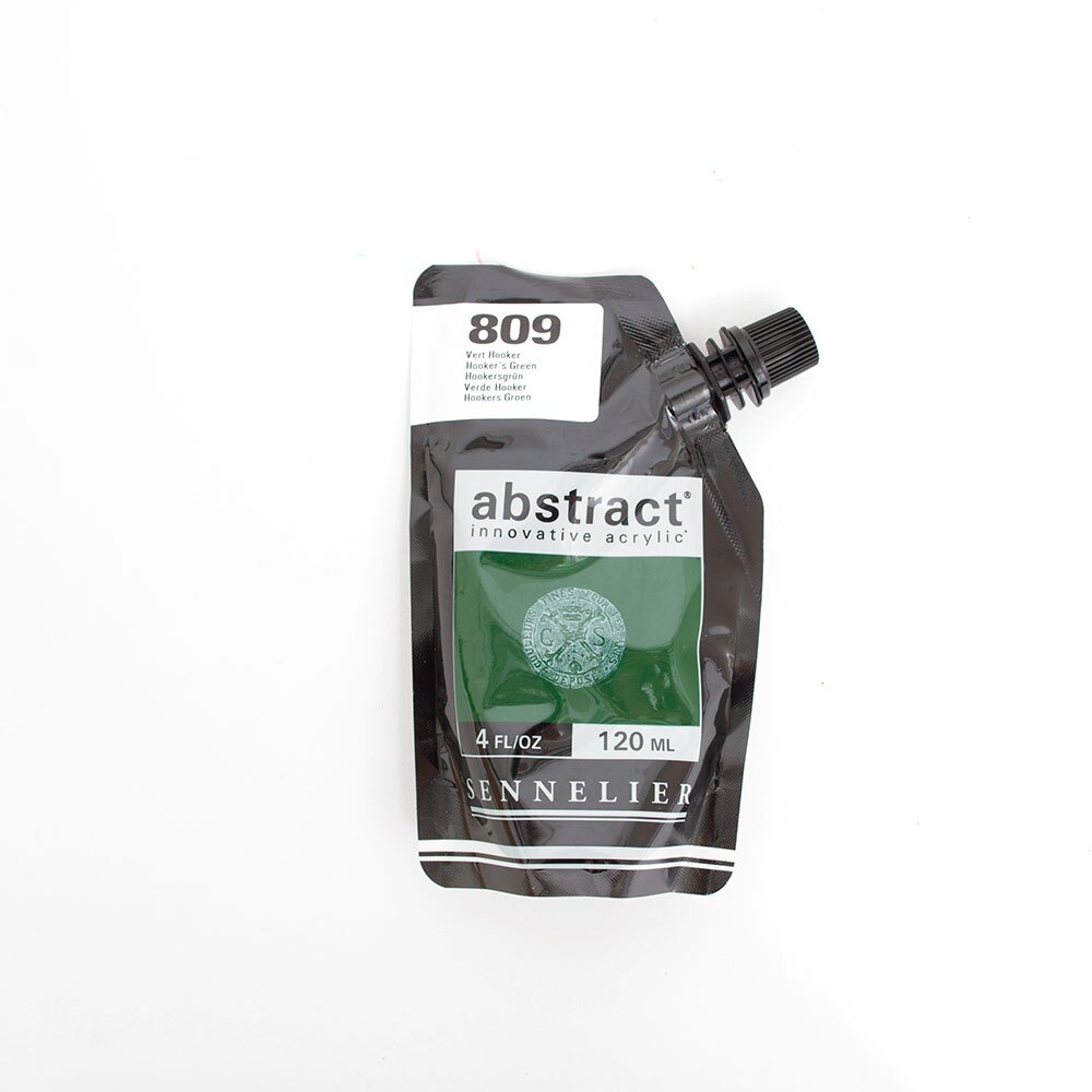 Abstract, Acrylic, Art & School, 120ml, Satin, 242861, Hooker's Green